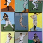 Play Ball (9 paintings: 7 X 5" each)