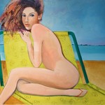 Nude, Yellow Chair 